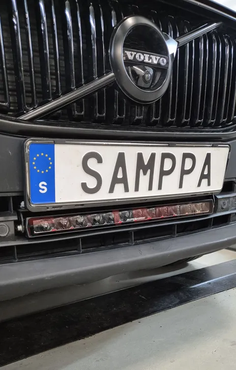 Ledramp under SAMPPA-skylten